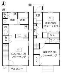 スカイハイツの物件間取画像